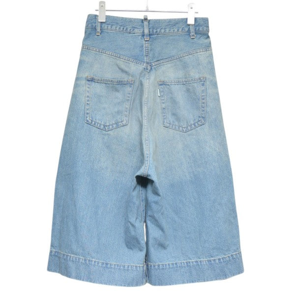 BASE MARK Wide Half Denim ワイドハーフデニム 25BS02 古着・中古-2枚目のアイテム画像