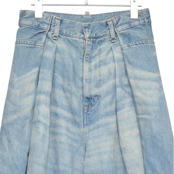 BASE MARK Wide Half Denim ワイドハーフデニム 25BS02 古着・中古-3枚目のアイテム画像