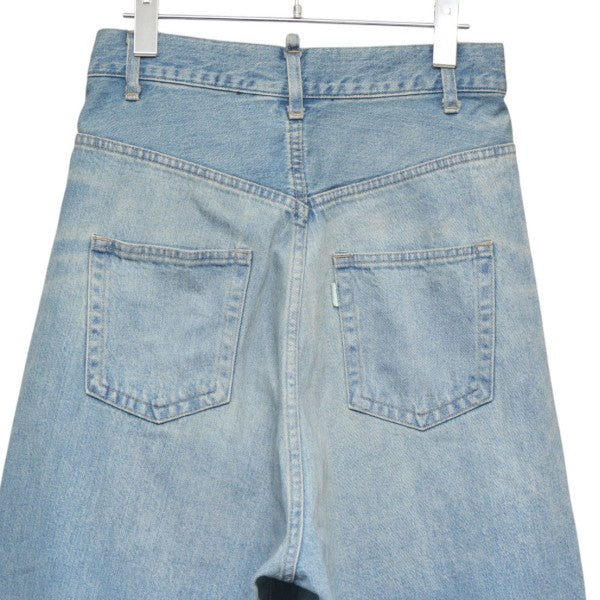 BASE MARK Wide Half Denim ワイドハーフデニム 25BS02 古着・中古-5枚目のアイテム画像