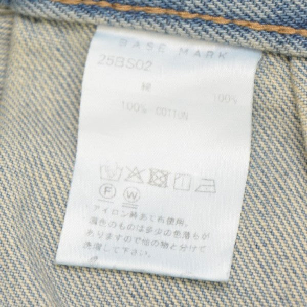 BASE MARK Wide Half Denim ワイドハーフデニム 25BS02 古着・中古-7枚目のアイテム画像