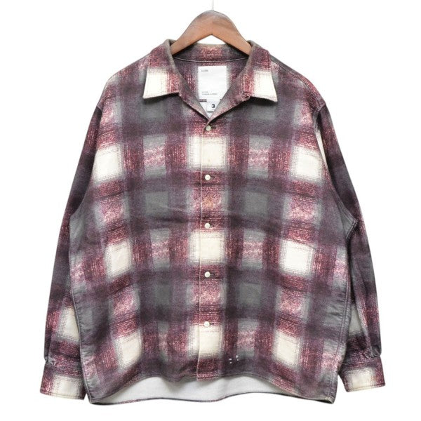 ALONE Printed Flannel Shirt プリントチェックフランネルシャツ 古着・中古-1枚目のアイテム画像