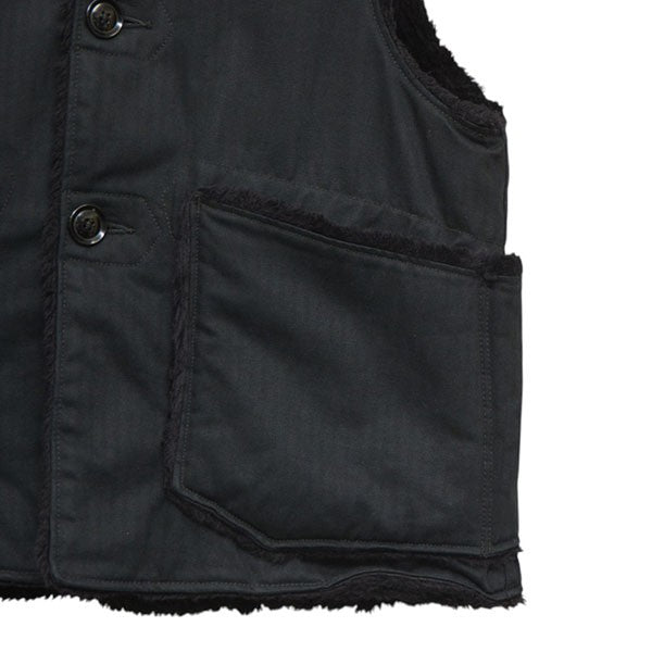 Engineered Garments 2019AW リバーシブルボアオーバーイズベスト 古着・中古-6枚目のアイテム画像