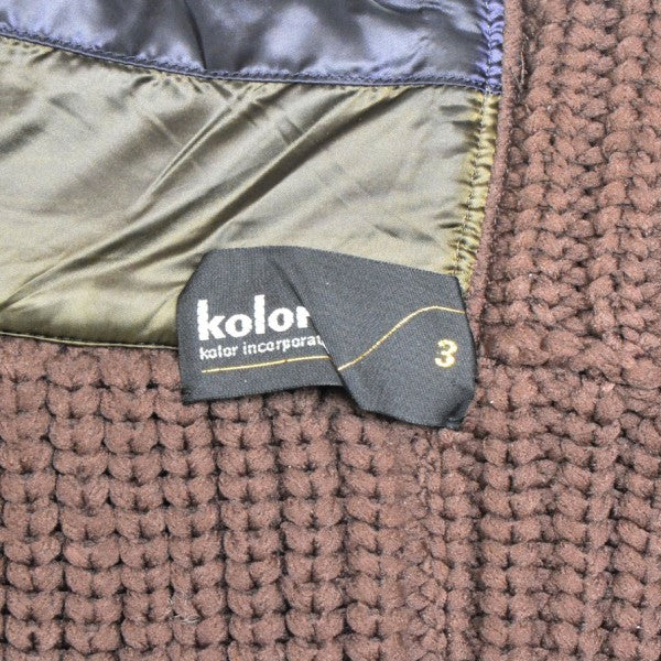 KOLOR 2024AW ドッキングジップアップニットベスト 24SCM-N04303 古着・中古-4枚目のアイテム画像