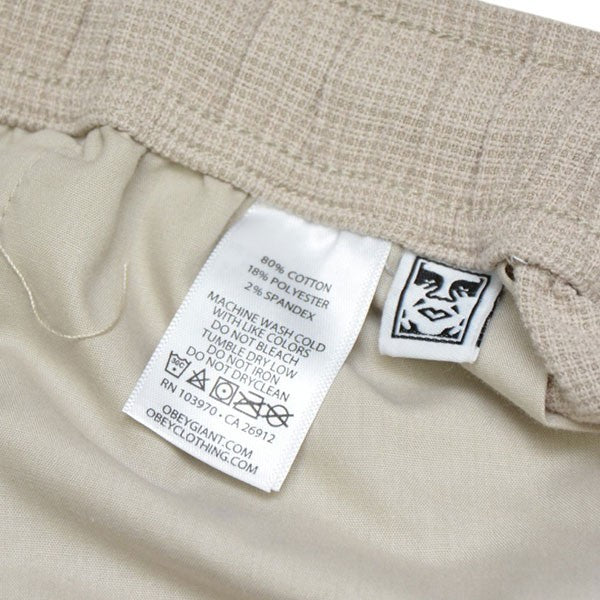 OBEY EASY TEXTURED SHORT ショートパンツ 172120119-25U 古着・中古-7枚目のアイテム画像