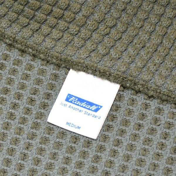 RADIALL 2024AW BIG WAFFLE HALF ZIP SWEATSHIRT LS ハーフジップワッフルスウェットシャツ サーマルプルオーバー RAD-24AW-CUT005 古着・中古-7枚目のアイテム画像