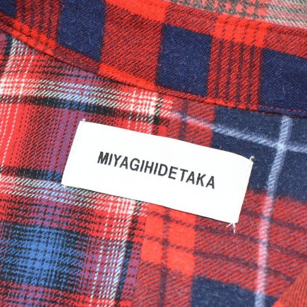 MIYAGIHIDETAKA Reworked Check Shirts リメイクパッチワークチェックシャツ ネルシャツ 古着・中古-7枚目のアイテム画像