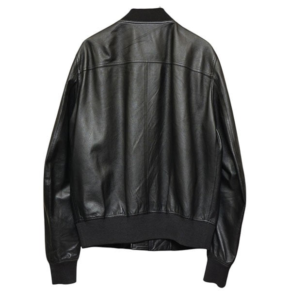 RICK OWENS 2023SS レザーボンバージャケット ラムレザーブルゾン RU01C4786-LLP 古着・中古-2枚目のアイテム画像