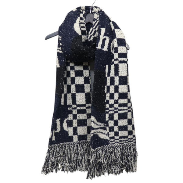 2024AW　Intarsia-knit muffler　総柄マフラー