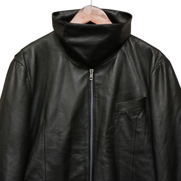Paul Smith ファーストライン ハイネック ラムレザージャケット レザーブルゾン PM-MN-35127 古着・中古-4枚目のアイテム画像