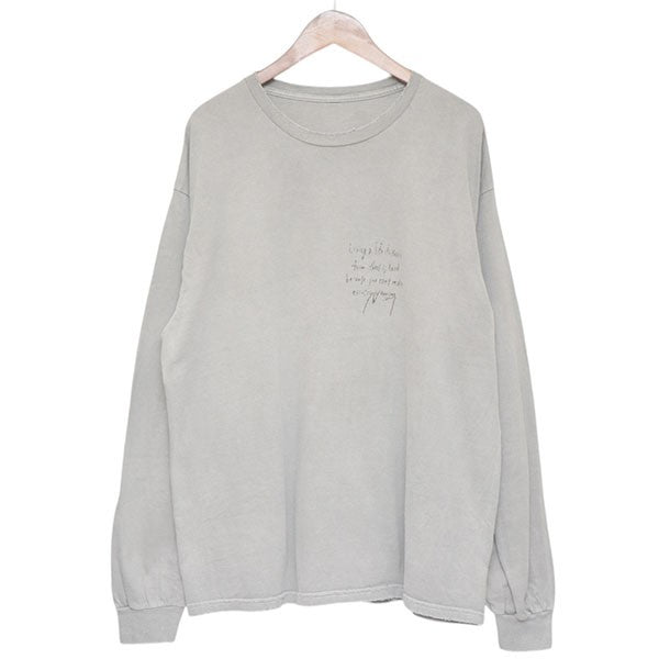 ANCELLM 2025AW MASSAGE LS T-SHIRT メッセージプリントロングスリーブTシャツ 古着・中古-1枚目のアイテム画像