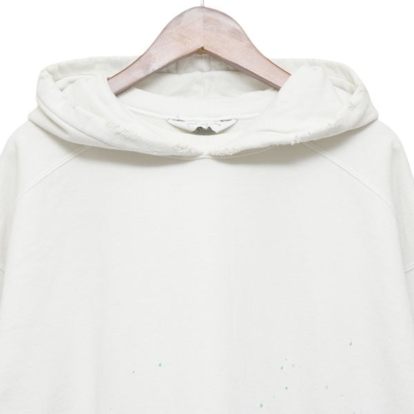 ANCELLM 2025SS DYED DAMAGE HOODDIE ペンキ加工後付けパーカー プルオーバースウェットパーカー ANC-CT91 古着・中古-3枚目のアイテム画像