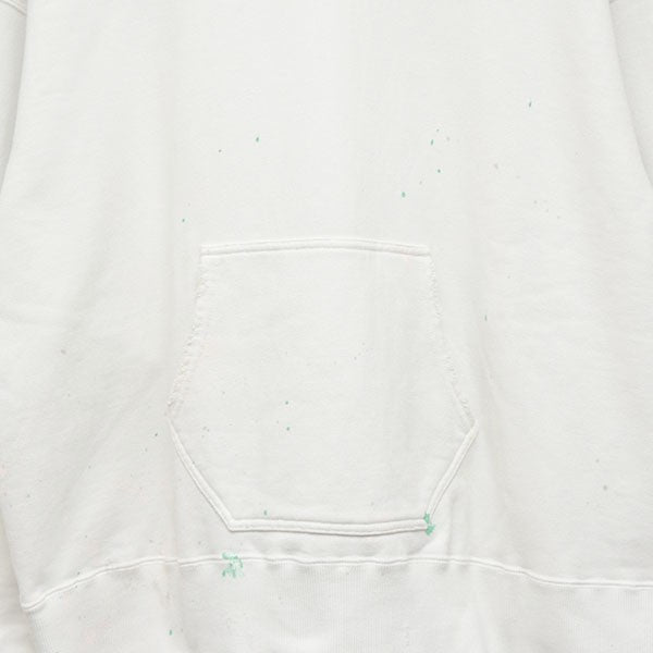 ANCELLM 2025SS DYED DAMAGE HOODDIE ペンキ加工後付けパーカー プルオーバースウェットパーカー ANC-CT91 古着・中古-4枚目のアイテム画像