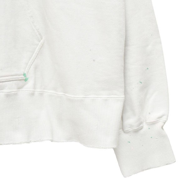 ANCELLM 2025SS DYED DAMAGE HOODDIE ペンキ加工後付けパーカー プルオーバースウェットパーカー ANC-CT91 古着・中古-5枚目のアイテム画像