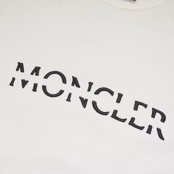 MONCLER 2022AW SWEAT SHIRT ロゴプリントクルーネックスウェット トレーナー H20918G00010 809KR 古着・中古-4枚目のアイテム画像