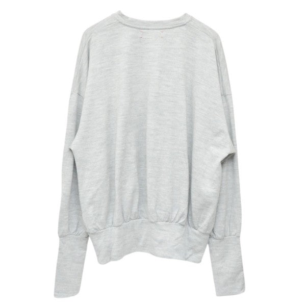 barbell object 2024AW wool ls top セーター bo-24a-c03 古着・中古-2枚目のアイテム画像