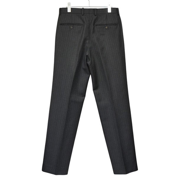 AURALEE BLUEFACED WOOL TWO-TUCK SLACKS ストライプ2タックスラックスパンツ A25AP02BS 古着・中古-2枚目のアイテム画像