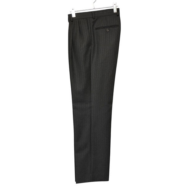 AURALEE BLUEFACED WOOL TWO-TUCK SLACKS ストライプ2タックスラックスパンツ A25AP02BS 古着・中古-3枚目のアイテム画像