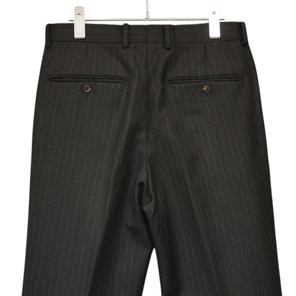AURALEE BLUEFACED WOOL TWO-TUCK SLACKS ストライプ2タックスラックスパンツ A25AP02BS 古着・中古-6枚目のアイテム画像