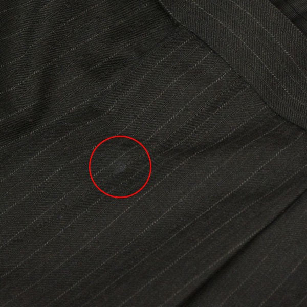 AURALEE BLUEFACED WOOL TWO-TUCK SLACKS ストライプ2タックスラックスパンツ A25AP02BS 古着・中古-7枚目のアイテム画像