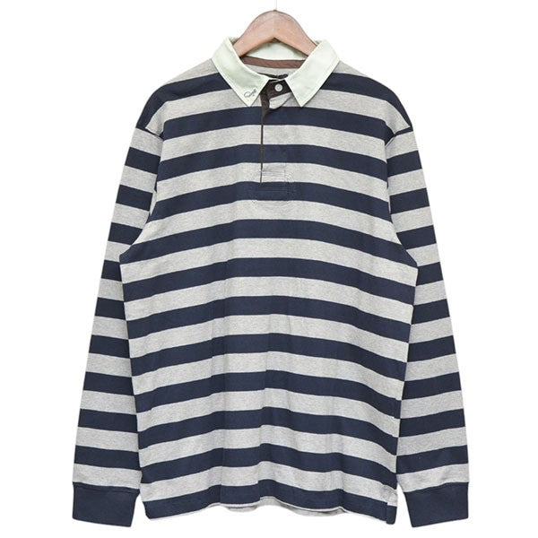 Ans Dotsloevner 2026SS RUGGER SHIRTS ボーダーロングスリーブポロシャツ ラガーシャツ AN006TP26SSNGRM 古着・中古-1枚目のアイテム画像
