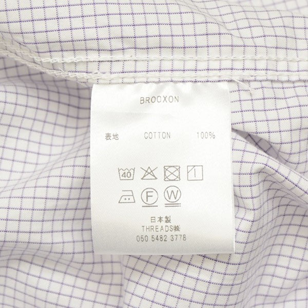 BROOXON SHIRTS ミッドランドシャツ チェックシャツ 古着・中古-9枚目のアイテム画像