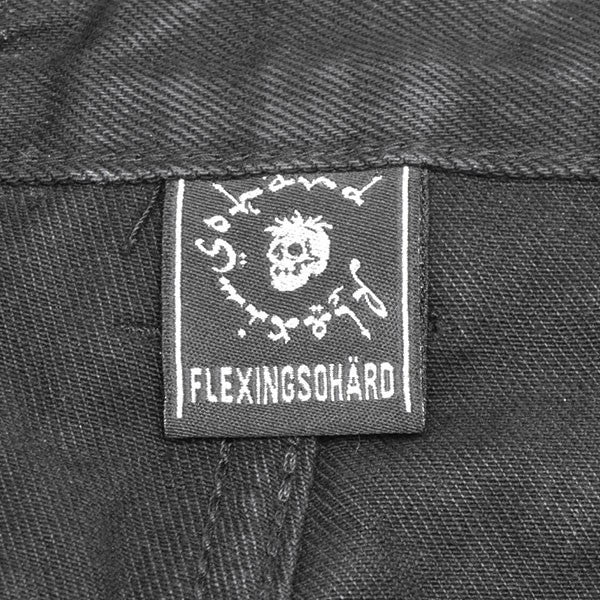 CH2 2025AW 2 BLACK WAXED FLARE JEANS ブラックワックスフレアバレルレッグジーンズパンツ カーブワイドデニムパンツ 古着・中古-8枚目のアイテム画像