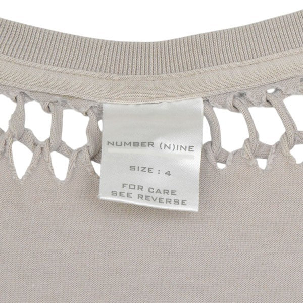 NUMBER (N)INE 2002AW ジョージ期 編み込みロングスリーブＴシャツ 長袖Tシャツ 古着・中古-5枚目のアイテム画像
