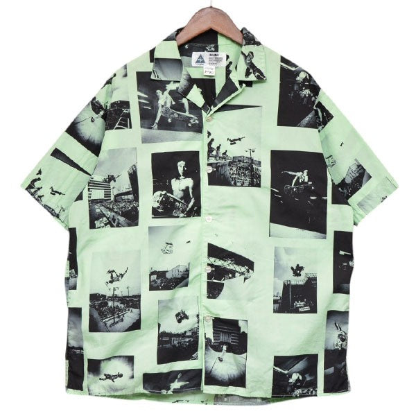 CHALLENGER×HOSOI 2024SS HOSOI PHOTO SS SHIRT 総柄オープンカラーシャツ 開襟シャツ 半袖シャツ CLG-HS 009 古着・中古-1枚目のアイテム画像