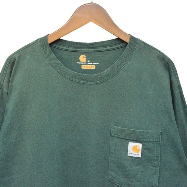 CarHartt ビッグサイズ ワンポイントロゴ長袖カットソー ロンＴ 長袖Tシャツ K126-HTG 古着・中古-3枚目のアイテム画像