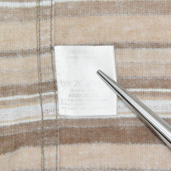 NUMBER (N)INE 2007AW LOVE期 ネイティブウエスタンシャツ ボーダー長袖シャツ F07-NS015 古着・中古-7枚目のアイテム画像
