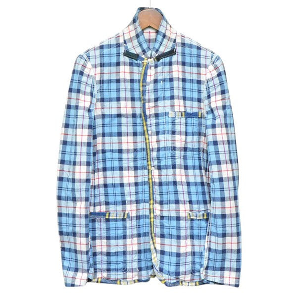 COMME des GARCONS HOMME PLUS 2010SS パッチワークシャツジャケット 3Bテーラードジャケット 古着・中古-3枚目のアイテム画像