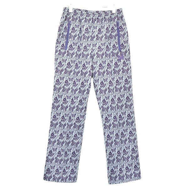 Needles 2024AW Track Pant-Poly Jq．-Rose 総柄ジャガードトラックジャージーパンツ PU270 古着・中古-1枚目のアイテム画像