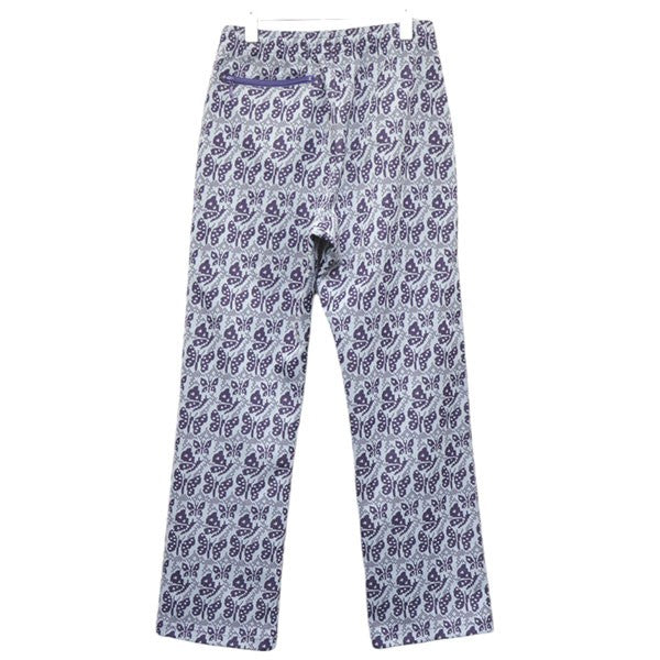 Needles 2024AW Track Pant-Poly Jq．-Rose 総柄ジャガードトラックジャージーパンツ PU270 古着・中古-2枚目のアイテム画像