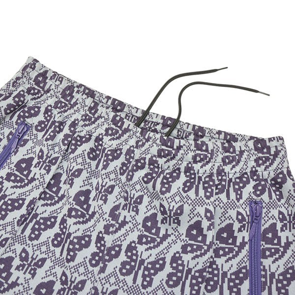 Needles 2024AW Track Pant-Poly Jq．-Rose 総柄ジャガードトラックジャージーパンツ PU270 古着・中古-3枚目のアイテム画像