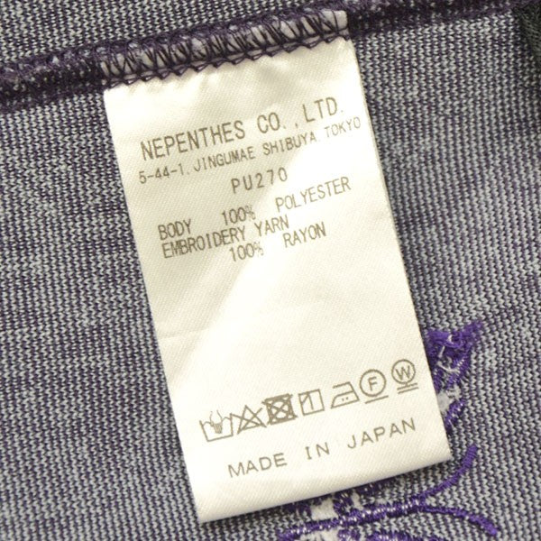 Needles 2024AW Track Pant-Poly Jq．-Rose 総柄ジャガードトラックジャージーパンツ PU270 古着・中古-7枚目のアイテム画像