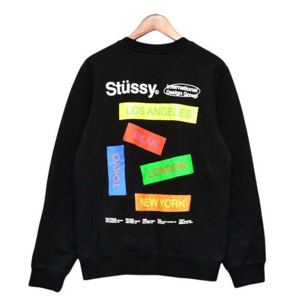 stussy CITY BANNERS CREW クルーネックスウェットプルオーバーシャツ トレーナー Z30SAGR020 古着・中古-2枚目のアイテム画像