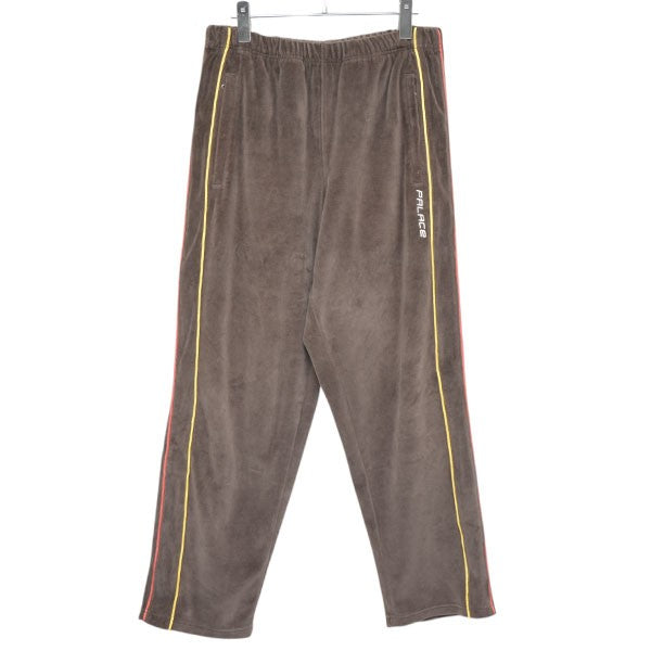 PALACE 2025SS PIPED VELOUR JOGGER FOX ベロアトラックジョガーパンツ スウェットワイドパンツ 古着・中古-1枚目のアイテム画像