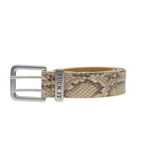 2025AW　FUCK IT SNAKESKIN BELT　スネーク柄ベルト