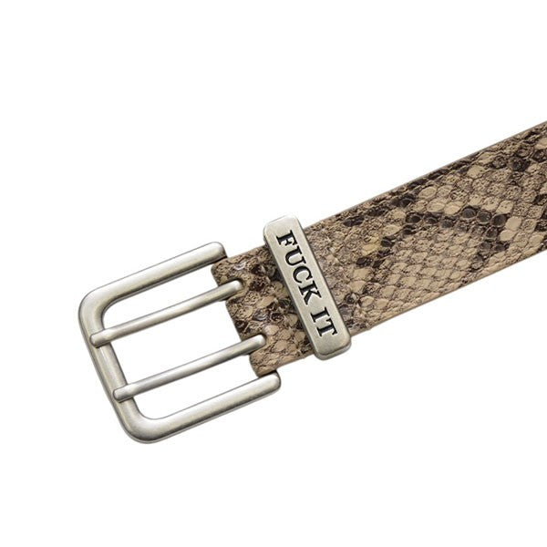 2025AW　FUCK IT SNAKESKIN BELT　スネーク柄ベルト