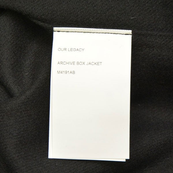 OUR LEGACY 2022AW ARCHIVE BOX JACKET ウールカシミヤボックスジャケット M4191AB 古着・中古-8枚目のアイテム画像