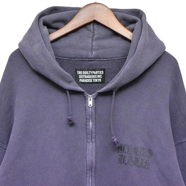 WACKO MARIA 2026SS WASHED MIDDLE WEIGHT FULL ZIP HOODED SWEAT SHIRT ウォッシュドフルジップフーデッドスウェットシャツ パーカー 26SS-WMC-SS04 古着・中古-3枚目のアイテム画像