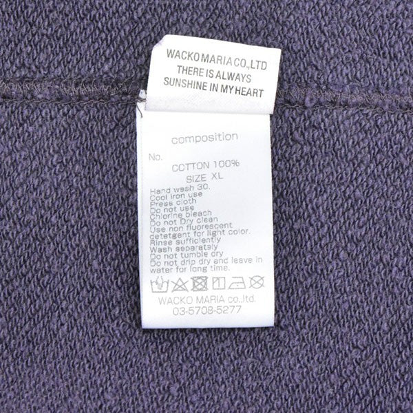 WACKO MARIA 2026SS WASHED MIDDLE WEIGHT FULL ZIP HOODED SWEAT SHIRT ウォッシュドフルジップフーデッドスウェットシャツ パーカー 26SS-WMC-SS04 古着・中古-7枚目のアイテム画像