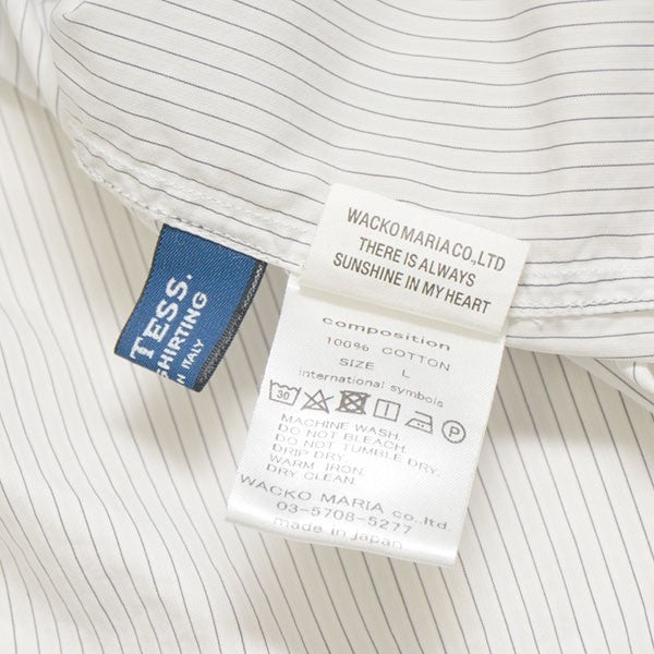 WACKO MARIA×S．I．C． TESS レギュラーカラーストライプハーフスリーブシャツ 半袖シャツ 古着・中古-8枚目のアイテム画像