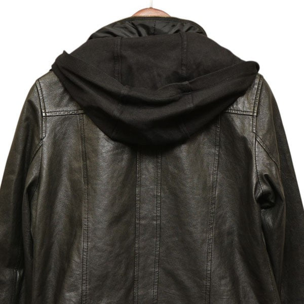 SPLASH JEANS Y2K グランジ フード レザージャケット ライダースジャケット 古着・中古-5枚目のアイテム画像