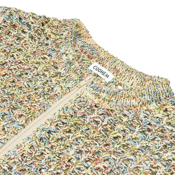Coohem 2025SS SUKASHI KNIT VEST スカシニットベスト ジップアップセーター 13-252-022 古着・中古-3枚目のアイテム画像