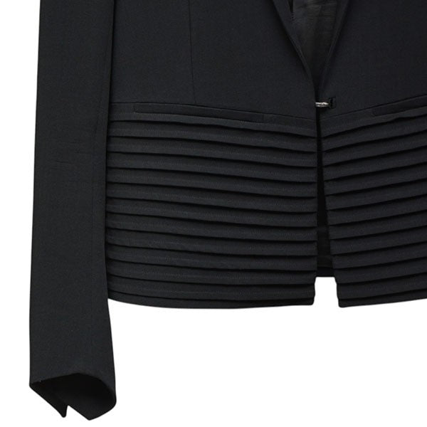 HELMUT LANG 切替ショート丈ジャケット クロップドテーラードジャケット 古着・中古-4枚目のアイテム画像