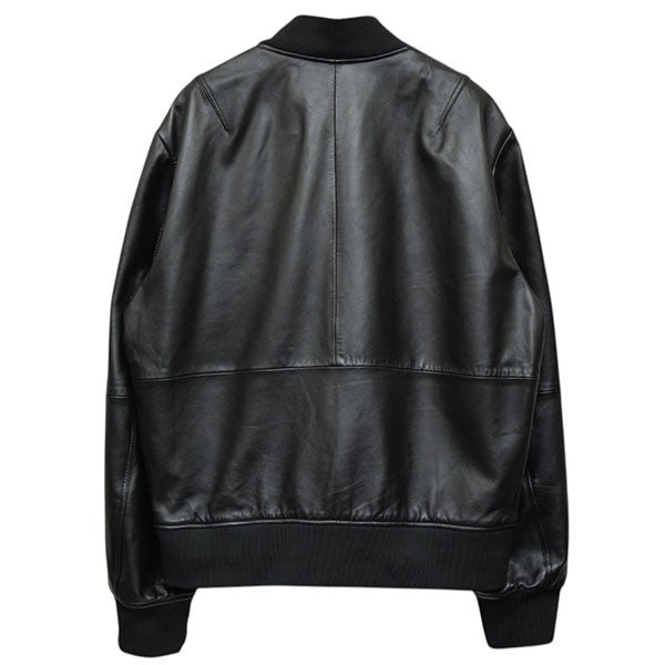 レザーボンバージャケット　ロゴブルゾン　75GAVP07 CPPS3