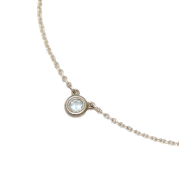 Tiffany ＆ Co． カラー バイ ザ ヤード アクアマリン ペンダント シルバーペンダントネックレス ELSA PERETTI 古着・中古-1枚目のアイテム画像