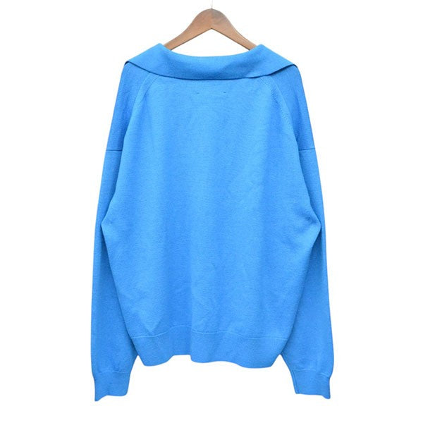 MAISON SPECIAL 2025AW Cashfeel Extra Fine Merino Wool Prime-Over Skipper Knit Pullover スキッパーニットポロシャツ 11252361313 古着・中古-2枚目のアイテム画像