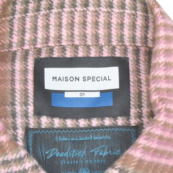 MAISON SPECIAL 2025AW Prime-Over Regular Collar Heavy-Weight Flannel Shirt チェックフランネルシャツジャケット 11252311601 古着・中古-5枚目のアイテム画像